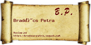 Bradács Petra névjegykártya